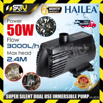 HAILEA HX-8830 / HX8830 Super Silent Inside/ Outside Water Dual Use Immersible Pump / Pam Tenggelam 50W