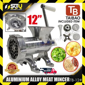 TAIBAO TB-12# 12" Aluminium Alloy Meat Mincer