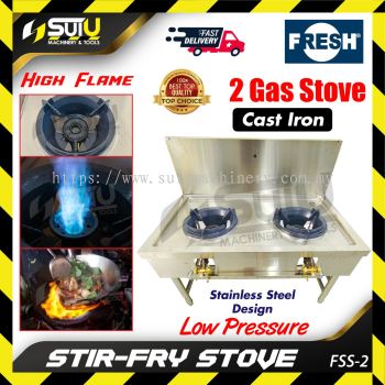 FRESH FSS-2 / FSS2 Double Burner Gas Stove / Stir-Fry Stove / Gas Stove Stand