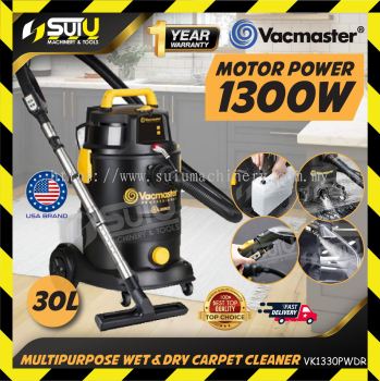 VACMASTER VK1323PFR 23L Multi-Purpose Wet & Dry Carpet Cleaner / Vakum 1300W