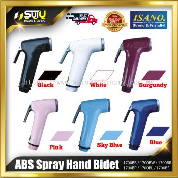 ISANO 1700BB/BW/BR/BP/BL/BS ABS Spray Hand Bidet (Black/White/Burgundy/Pink/Sky Blue/Blue)