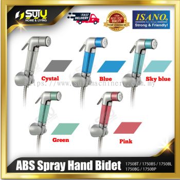ISANO 1750BT /1750BS /1750BL /1750BG /1750BP ABS Spray Hand Bidet Set (Crystal /Blue /Sky Blue /Green /Pink)