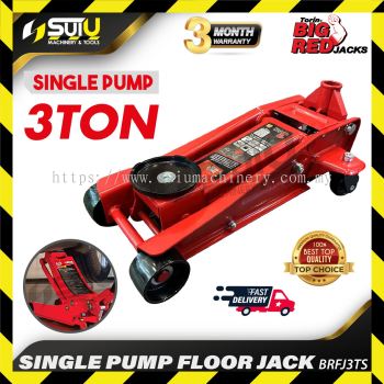 BIGRED BRFJ3TS 3 Ton Single Pump Floor Jack