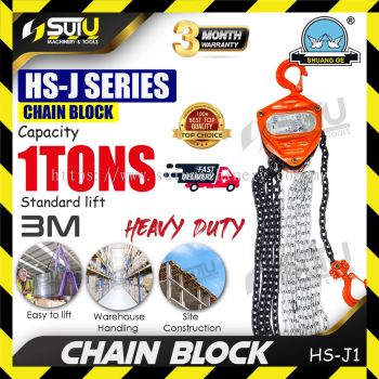 SHUANG GE HS-J1 / HSJ1 1 TON x 3M Heavy Duty Chain Block