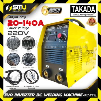 TAKADA ARC-222L / ARC222L MMA / ARC Inverter Welding Machine / Mesin Welding 20-140A