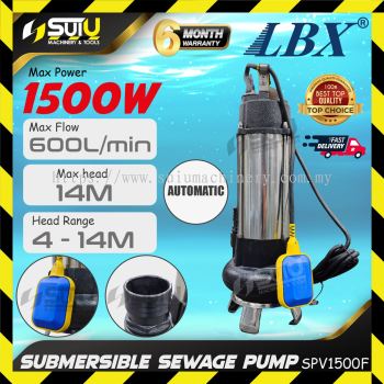 LBX SPV1500F 2HP Automatic Submersible Sewage Pump 1500W