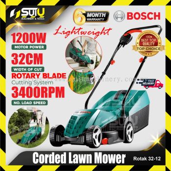 BOSCH ROTAK 32-12 / ROTAK32-12 Corded Lawn Mower / Electric Lawn Mower / Elektrik Mesin Pemotong Rumput 1200W