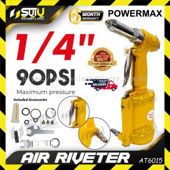 POWERMAX AT6015 / AT-6015 1/4" Air Hydraulic Riveter 90PSI