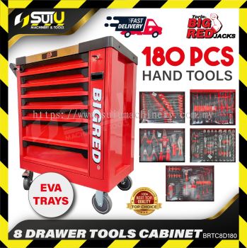 BIGRED BRTC8D180 / TC8D180 180 Tools 7+1 Drawers Tool Cabinet