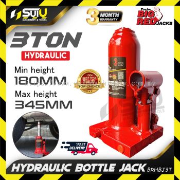 BIGRED BRHBJ3T / TCH90304D 3Ton / 3 Ton Hydraulic Bottle Jack