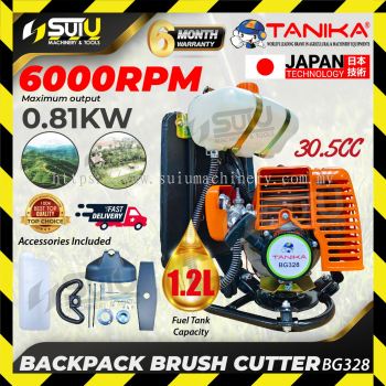 TANIKA BG328 30.5CC Backpack Brush Cutter / Mesin Rumput 0.81kW 6000RPM