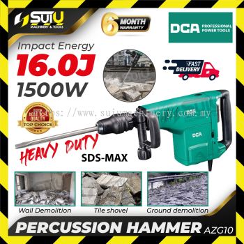 DCA AZG10 16J SDS MAX Percussion Hammer / Demolition Hammer 1500W