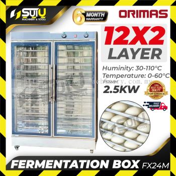 ORIMAS FX24M 2 Door 12 x 2 Layer Fermentation Box / Proofer 2.5kW