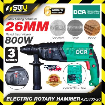 DCA AZC800-26 / AZC80026 3-Mode Electric Rotary Hammer 800W