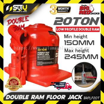 BIGRED BRPLP20T / TH820002 20TON Low Profile Double Ram Floor Jack