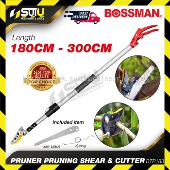 BOSSMAN BTP183 Extendable Pruner / Pruning Shear & Cutter for Cutting Branch 180-300CM