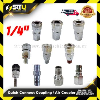 20SF / N20SF / 20SFT / 20SM / N20SM / 20SMT / A22SF / 20PM / 20PF / 20PFT 1/4" Quick Connect Coupling / Air Coupler