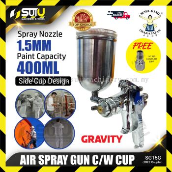 [PACKAGE] SUMO KING SG15G 1.5MM 400ML Air Spray Gun c/w Cup (Gravity)