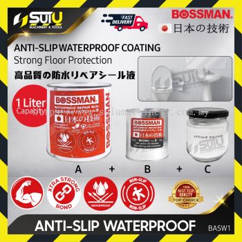 BOSSMAN BASW1 1L Waterproof Repair Seal Liquid / Anti Slip Toilet Floor Sealer