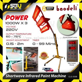 BAODELI CLG-303B / CLG303B Shortwave Infrared Paint Machine 1000W x 3