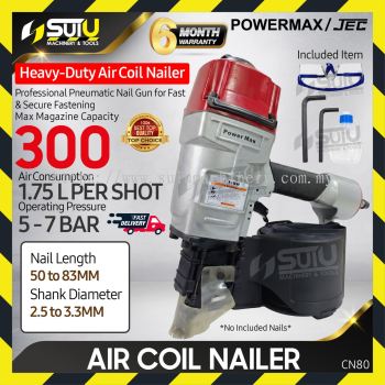 JEC / POWERMAX CN80 / CN-80 Air Coil Nailer