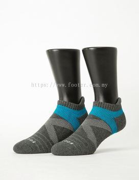 X-Type Dual-Directional Pressure Relief Arch Support Ankle Socks With Thick Cushioning T106L