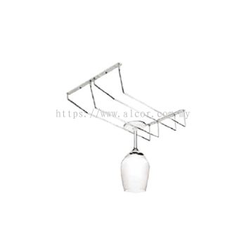 2 Row Glass Holder #GHB-W340-02-SS