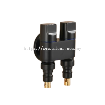 Double Stop Angle Valve With Washing Machine Faucet #KS-QYT236-VA2