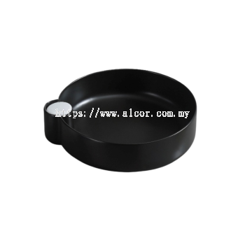 Ceramic Basin - White/Black(Waste Not Included) #AQ140