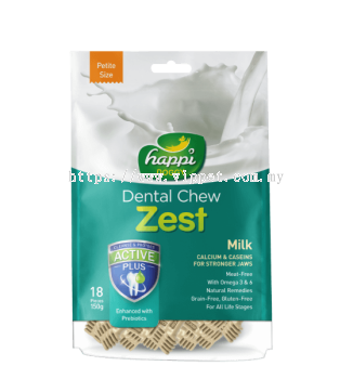 [Happi Doggy] Dental Chew (Milk) 2.5inch 150g