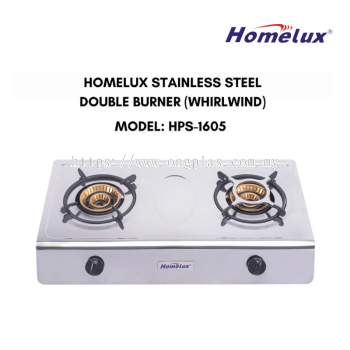 HOMELUX Stainless Steel Double Burner (Whirlwind) HPS-1605