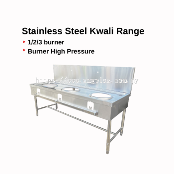 DAPUR GAS TUNGKU STAINLESS STEEL / STAINLESS STEEL KWALI RANGE STOVE / SINGLE DOUBLE TRIPLE BURNER / STOVE