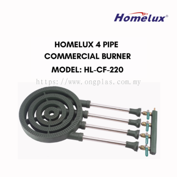 HOMELUX 4 Pipe Commercial Burner Dapur Tungku HL-CF-220