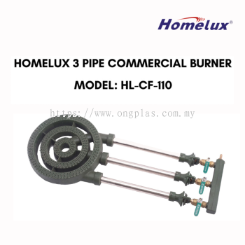 HOMELUX 3 Pipe Commercial Burner Dapur Tungku HL-CL-110