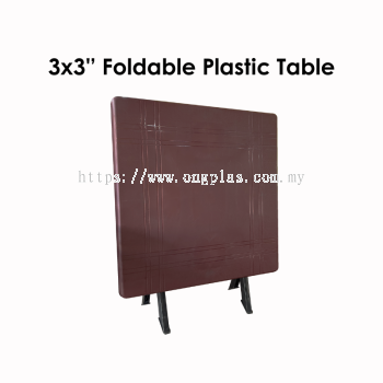3x3'' Foladable Plastic Table Square 