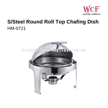 WCF Stainless Steel Round Roll Top Chafing Dish HM-0721