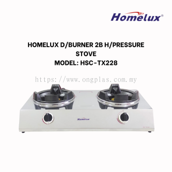 HOMELUX Double Burner 2B High Pressure Stove HSC-TX228