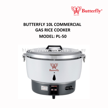 BUTTERFLY 10 Liter Commercial Gas Rice Cooker PL-50