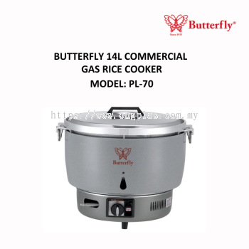 BUTTERFLY 14 Liter Commercial Gas Rice Cooker PL-70