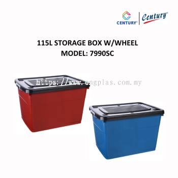 CENTURY 115L STORAGE BOX W/WHEEL 7990SC