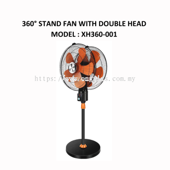 ONGPLAS 360掳 Stand Fan with Double Head XH360-001