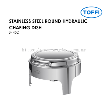 B4452 STAINLESS STEEL ROUND HYDRAULIC CHAFING DISH