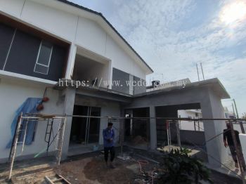 Wedo Reno Construction Seremban Wet Kitchen Extension Concrete Roof