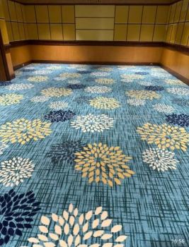 Printed Carpet Nylon Floral XY920l Design Green