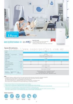 Daikin MCQ30ZVMM-H Air Purifier with Streamer & Gin-Ion Antivirus Filter - Improve Indoor Air Quality!