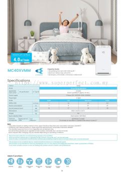 Breathe Clean Air with Daikin Air Purifier MC40XVMM - Streamer & Electrostatic HEPA Filter for Ultimate Air Filtration