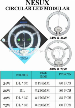Nesux Circular LED Modular - Premium Lighting Solution for Your Space