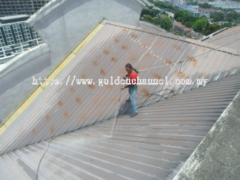 Waterproofing at Metal Deck Roofing @ Dorchester Service Apartment Sdn Bhd