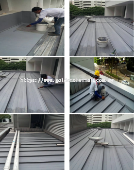 Waterproofing Coating at Metal Deck & Roof Slab @ Menara Hap Seng