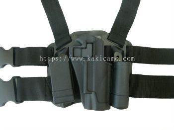 CQC Drop leg Tactical Holster w/Magazine & Light Case for 1911